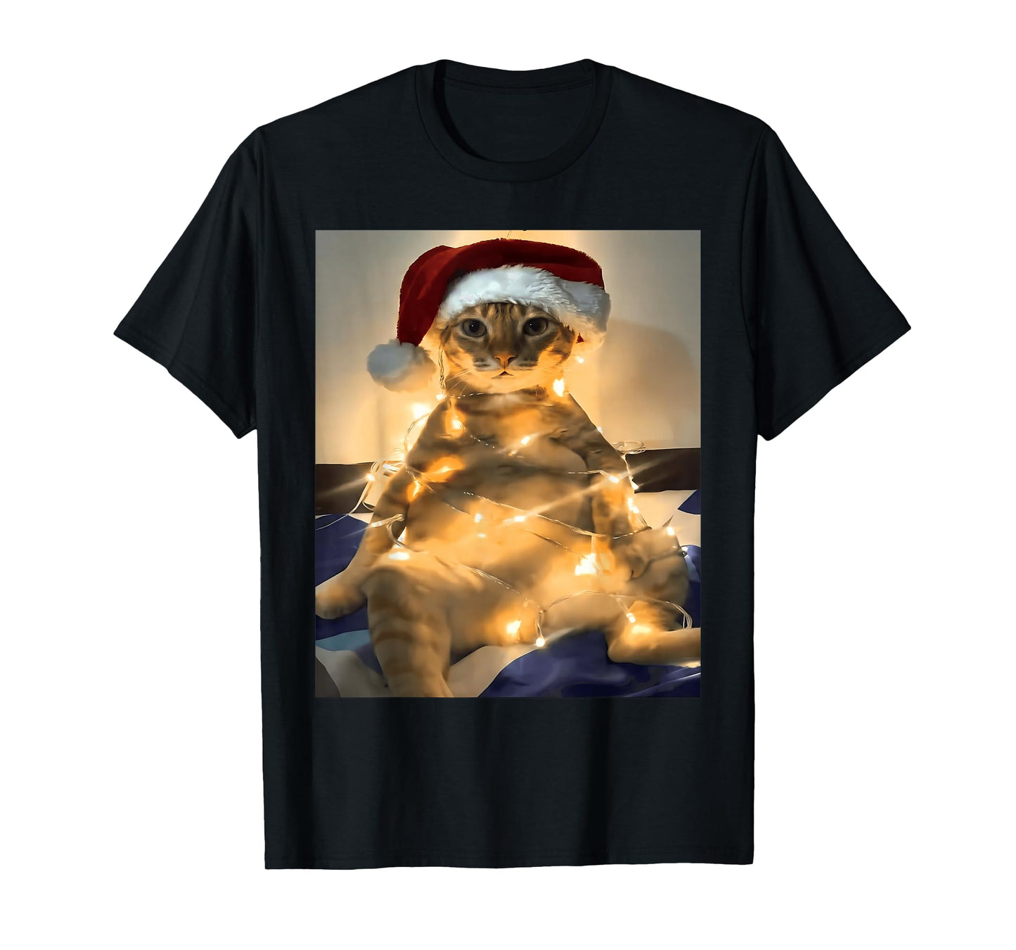 Funny Cat Christmas Meme Shirt Cute Holiday Meme Cat Xmas T-Shirt