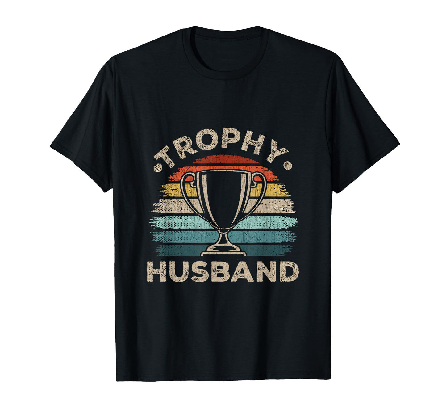 Trophy Husband Vintage Sarcastic Groom Retro Marriage T-Shirt
