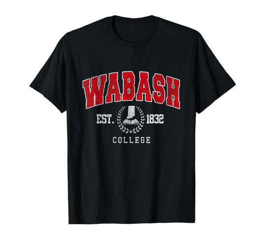 Wabash Tech – Vintage Arch Tee for Men & Women T-Shirt