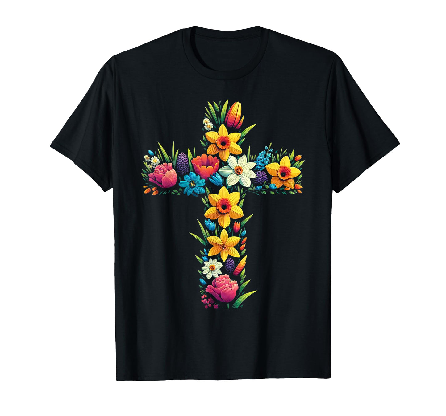 Jesus Christ Cross Religious Christian Faithful Believer T-Shirt