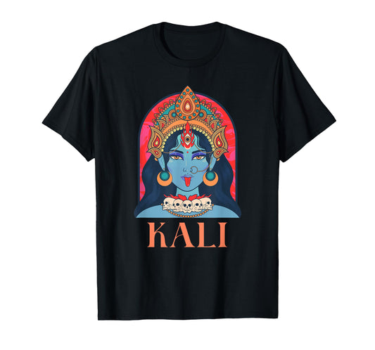 Kali Goddess Indian Deity, India Hindu Yoga T-Shirt