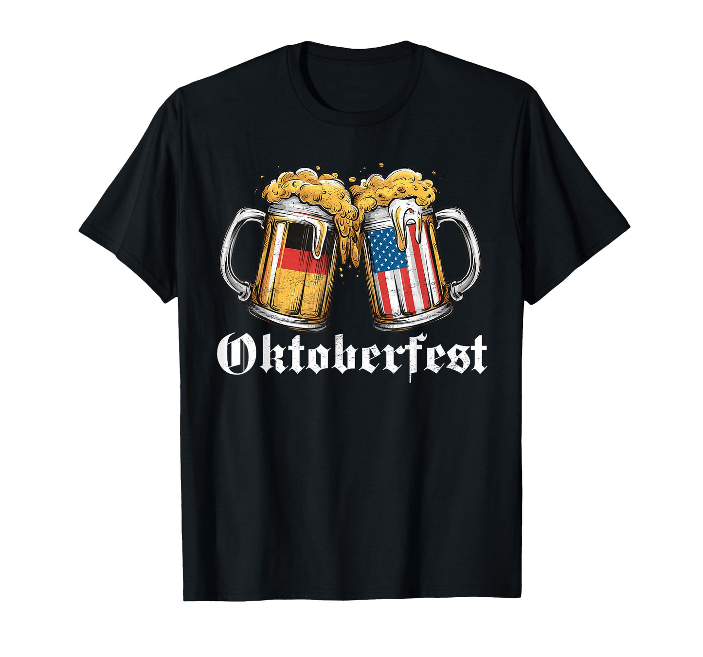 Oktoberfest Beer German American Flag T shirt Oktoberfest T-Shirt