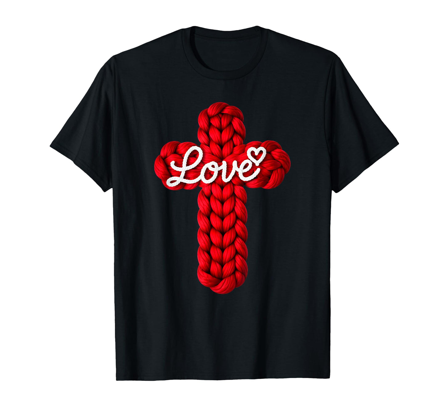 Christian Love Cross Faith Religious Valentines Christmas T-Shirt