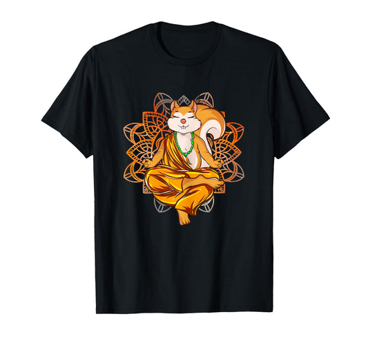 Squirrel Yoga Meditation T-Shirt