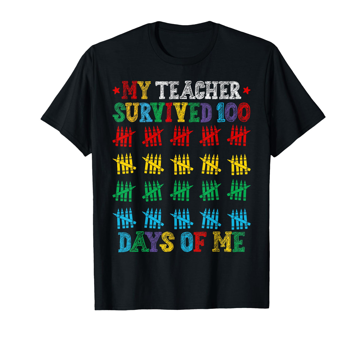 My Teacher Survived 100 Days of Me 100 Days of School Kids T-Shirt