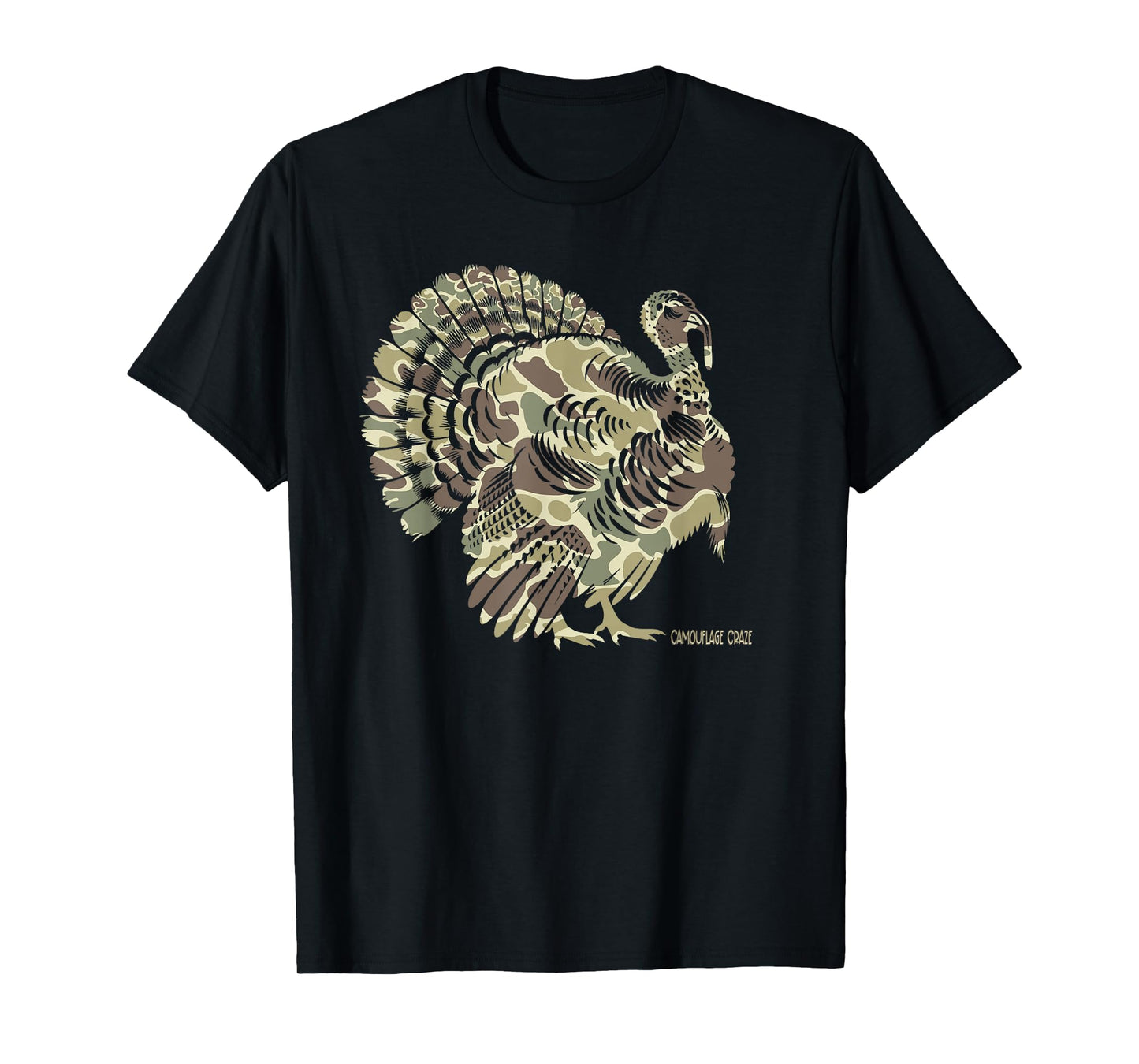 Wild Turkey Camouflage Camo Turkey Hunting Camo Hunter T-Shirt