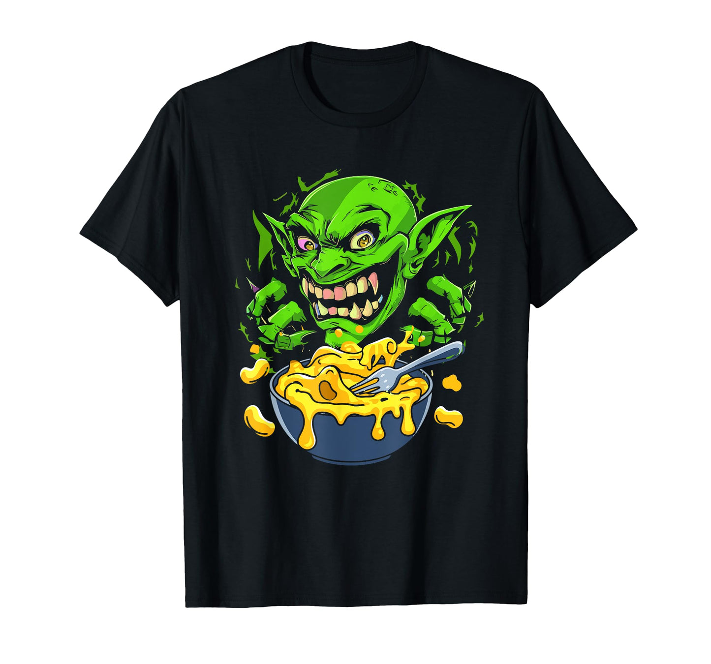 Cheddar Mac And Cheese Troll Goblin T-Shirt