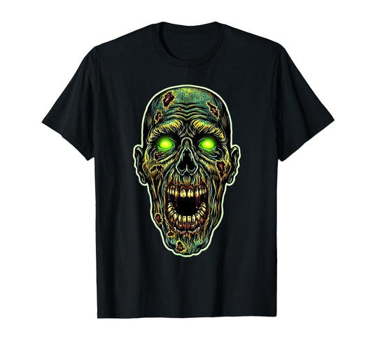 Scary Zombie Face Evil Zombie Halloween Costume T-Shirt