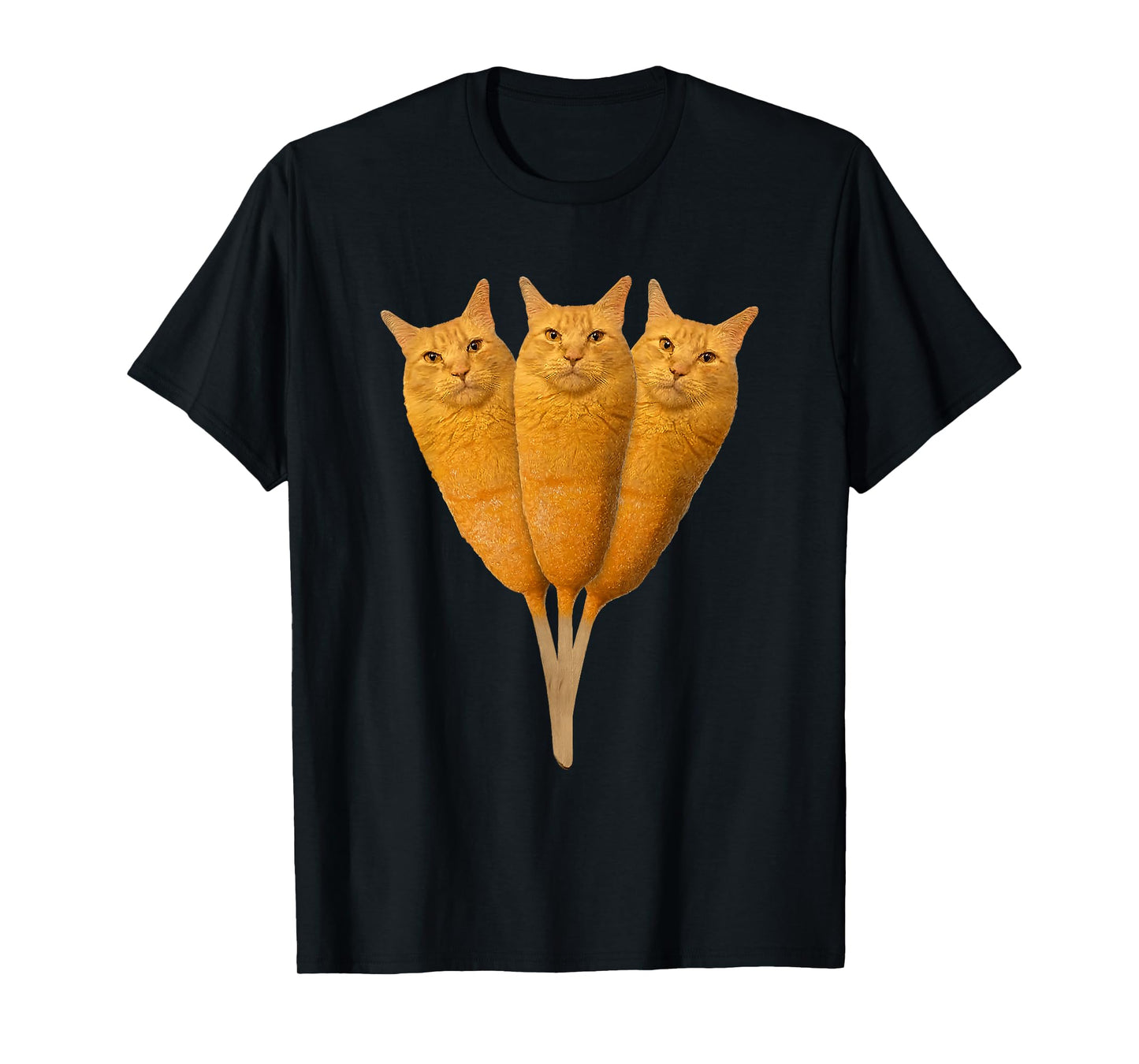 Corndog Cat Meme Silly Stupid Brainrot Funny Cat Lover T-Shirt