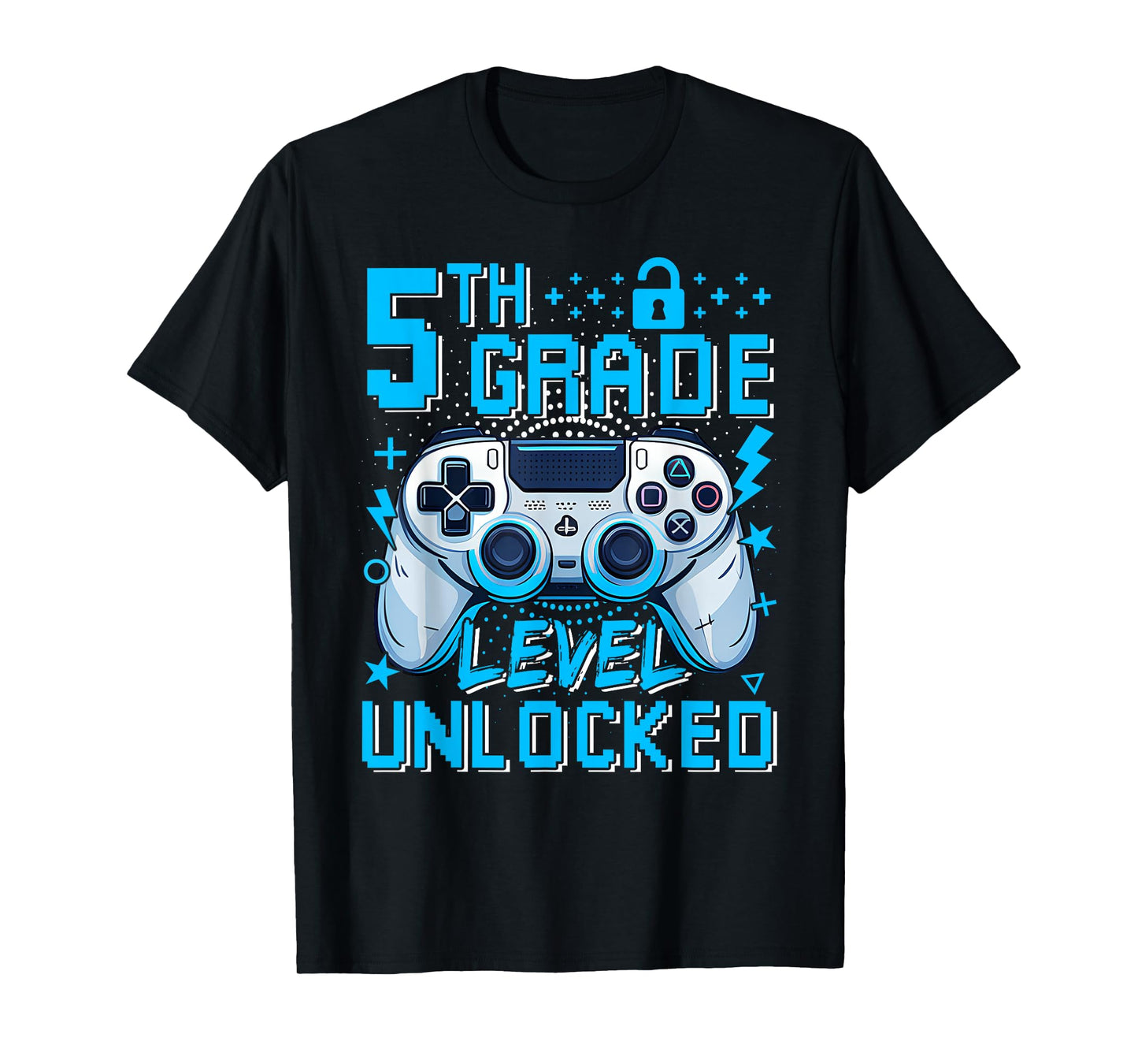 5th Grade Level Unlocked Video Game First Day Boy Kid T-Shirt