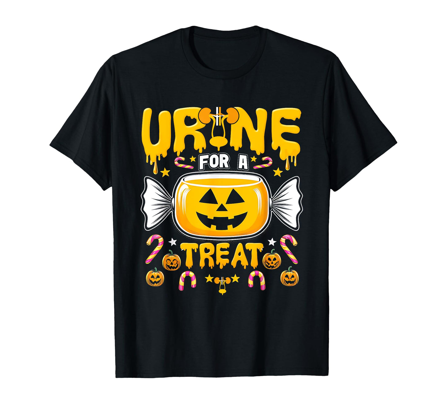Urine For A Treat Candy Funny Halloween Urologist Joke T-Shirt