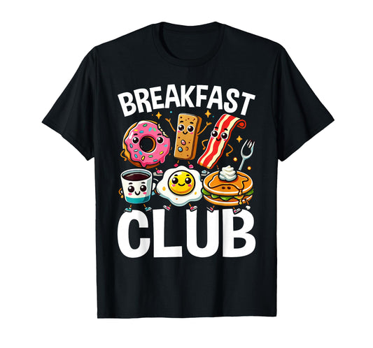 Breakfast Club Cute Kawaii Bfast Club Parody Funny Food Pun T-Shirt