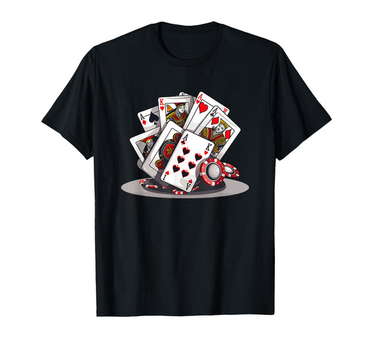 Funny Poker Card Player Casino Gambler Poker T-Shirt