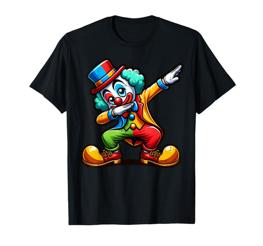 Clown Dabbing Funny Dancing Dab Boys Girls Kids T-Shirt