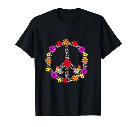 Outdoor Flower Peace Sign Pajamas Symbol for Kids T-Shirt