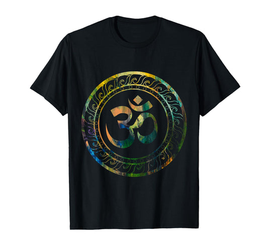 Zen Gift Ideas Om Ohm Aum Buddhism Symbol Yoga Sanskrit Unisex-Adults Black Short Sleeve Classic Fit T-Shirt