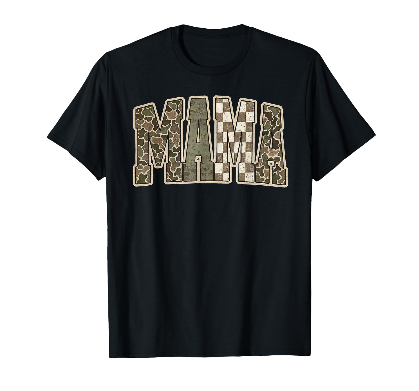 Mama Mommy Happy Mother's Day Mom Life Retro Camouflage T-Shirt