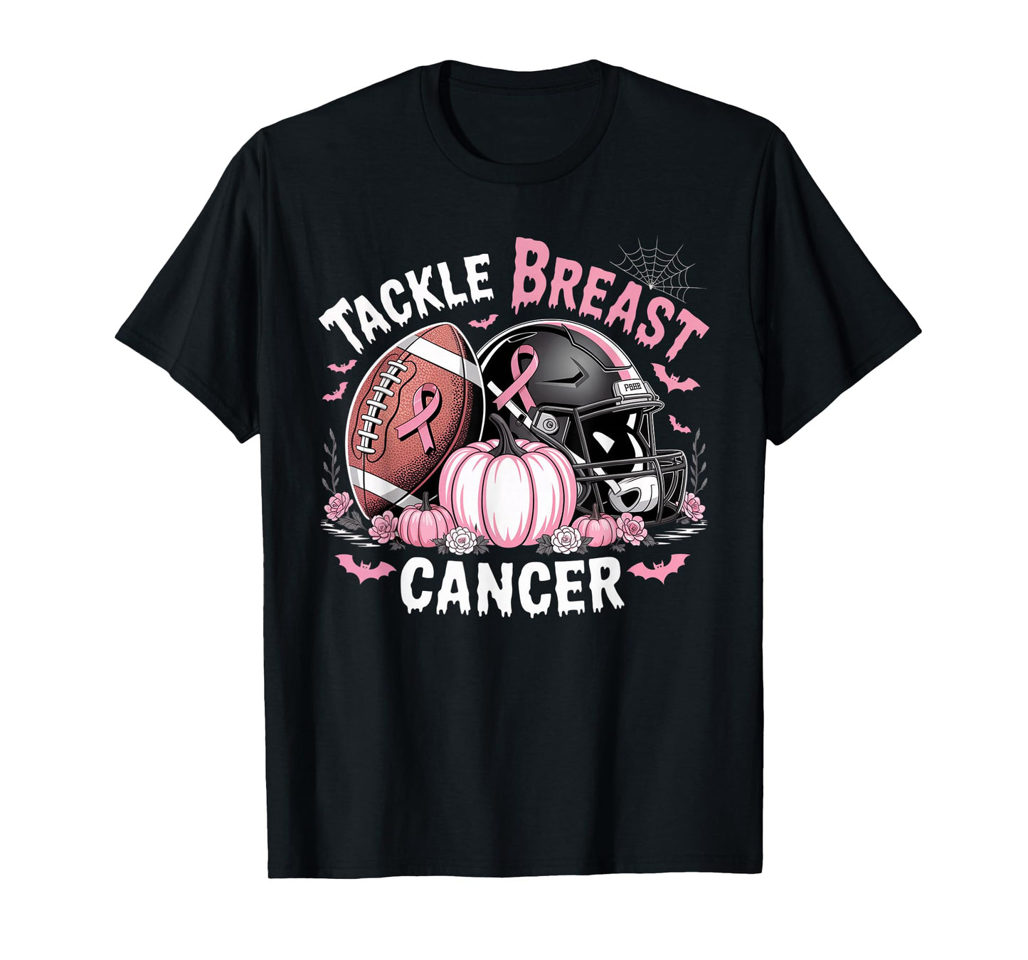 Tackle Breast Cancer Football Breast Cancer Awareness Month T-Shirt