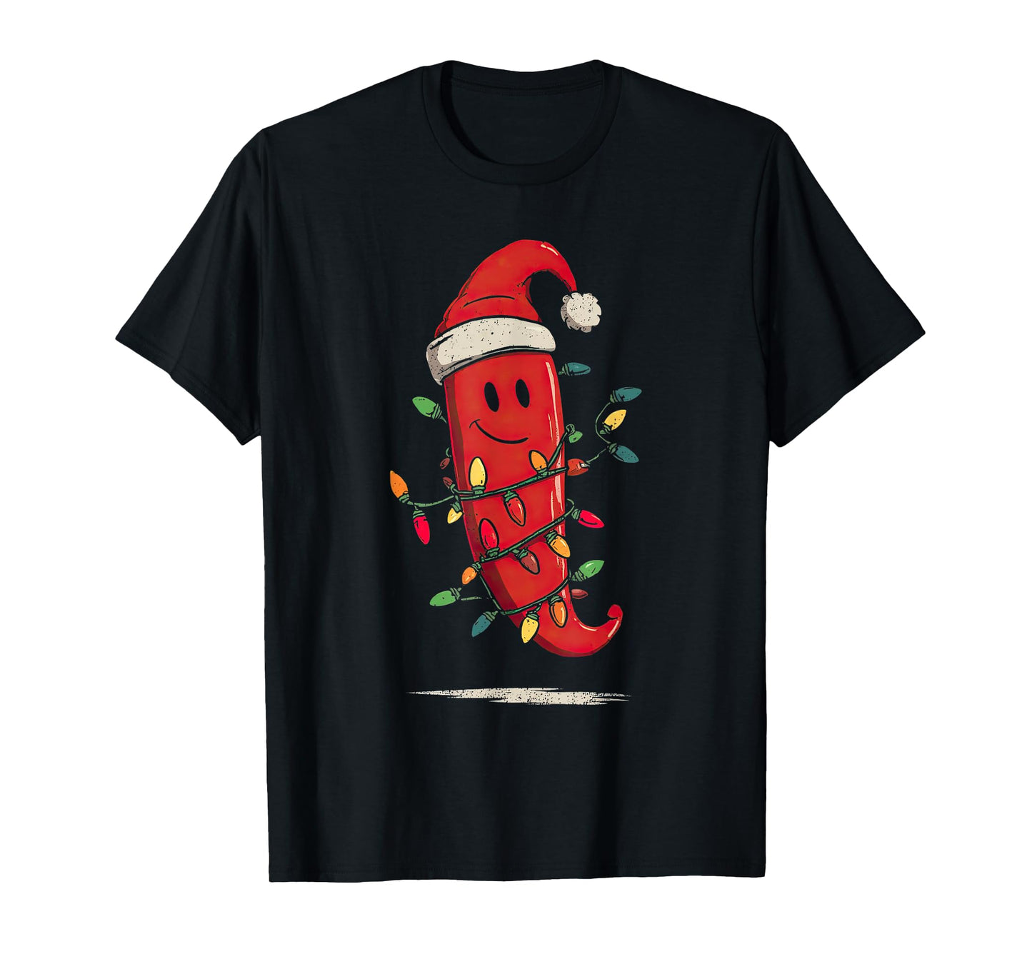 Funny Chili Pepper Christmas Graphics Lights Lover T-Shirt