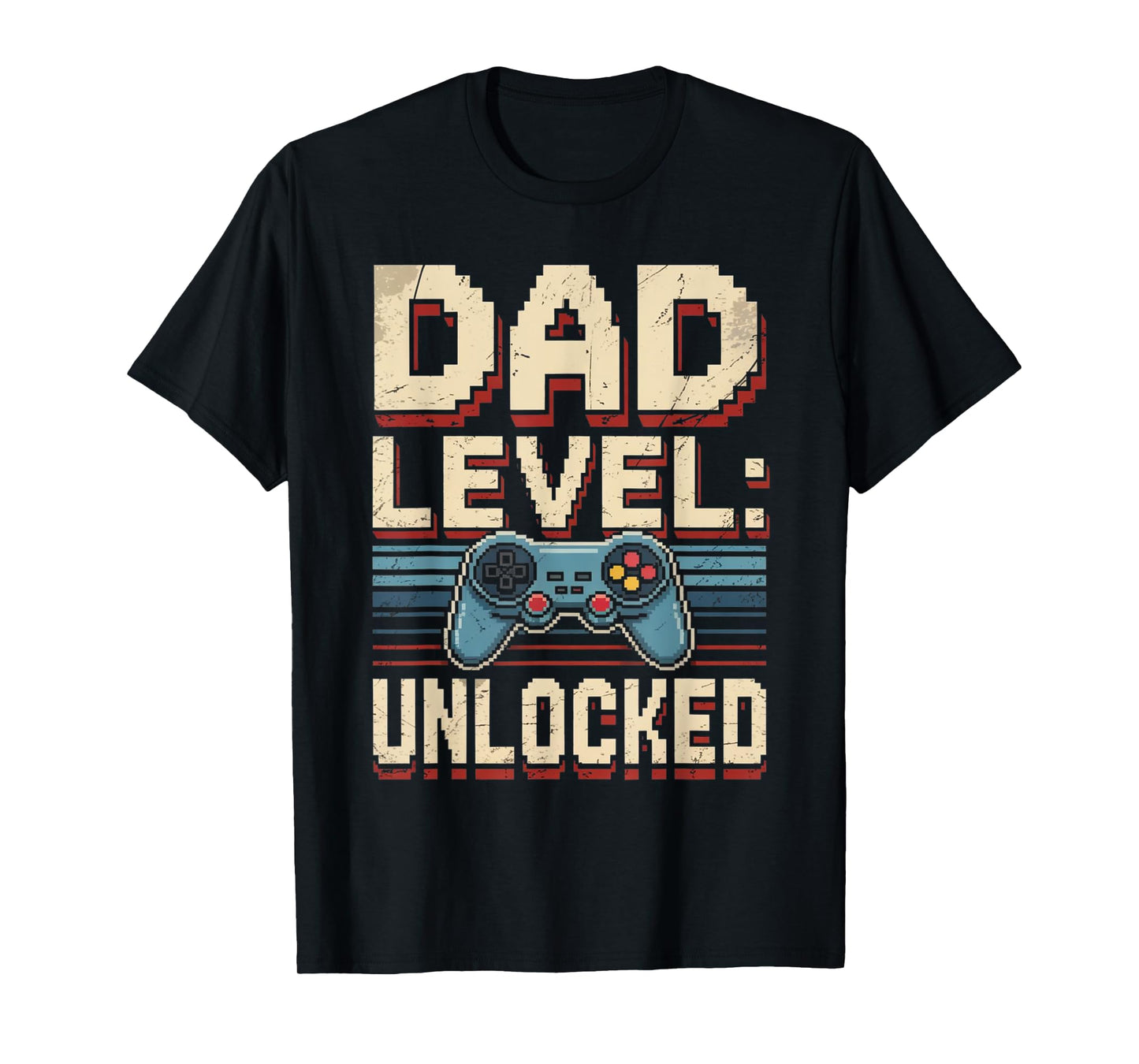 Dad Level Unlocked Gamer Father’s Day Vintage Gifts For men T-Shirt
