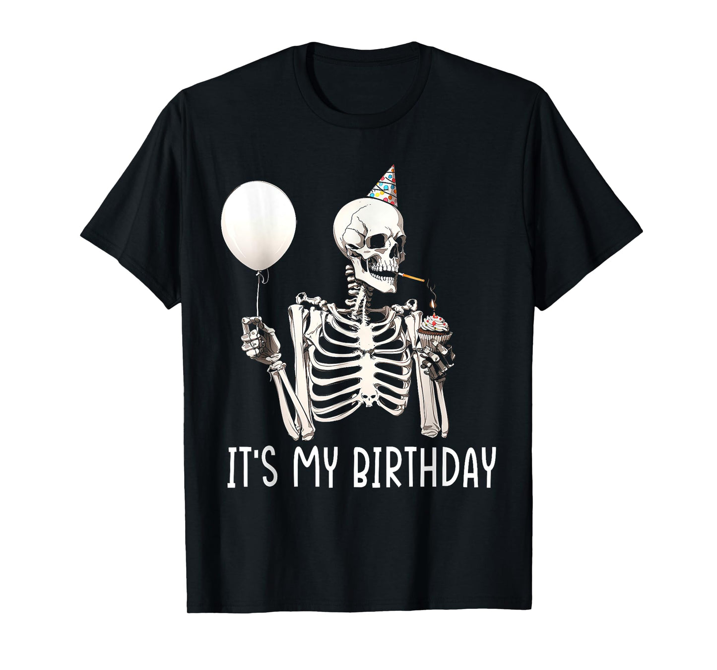 It's My Birthday Halloween Skeleton T-Shirt