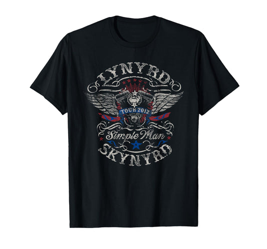 Lynyrd Skynyrd Simple Man Tour 2012 Retro Gifts Artwork T-Shirt