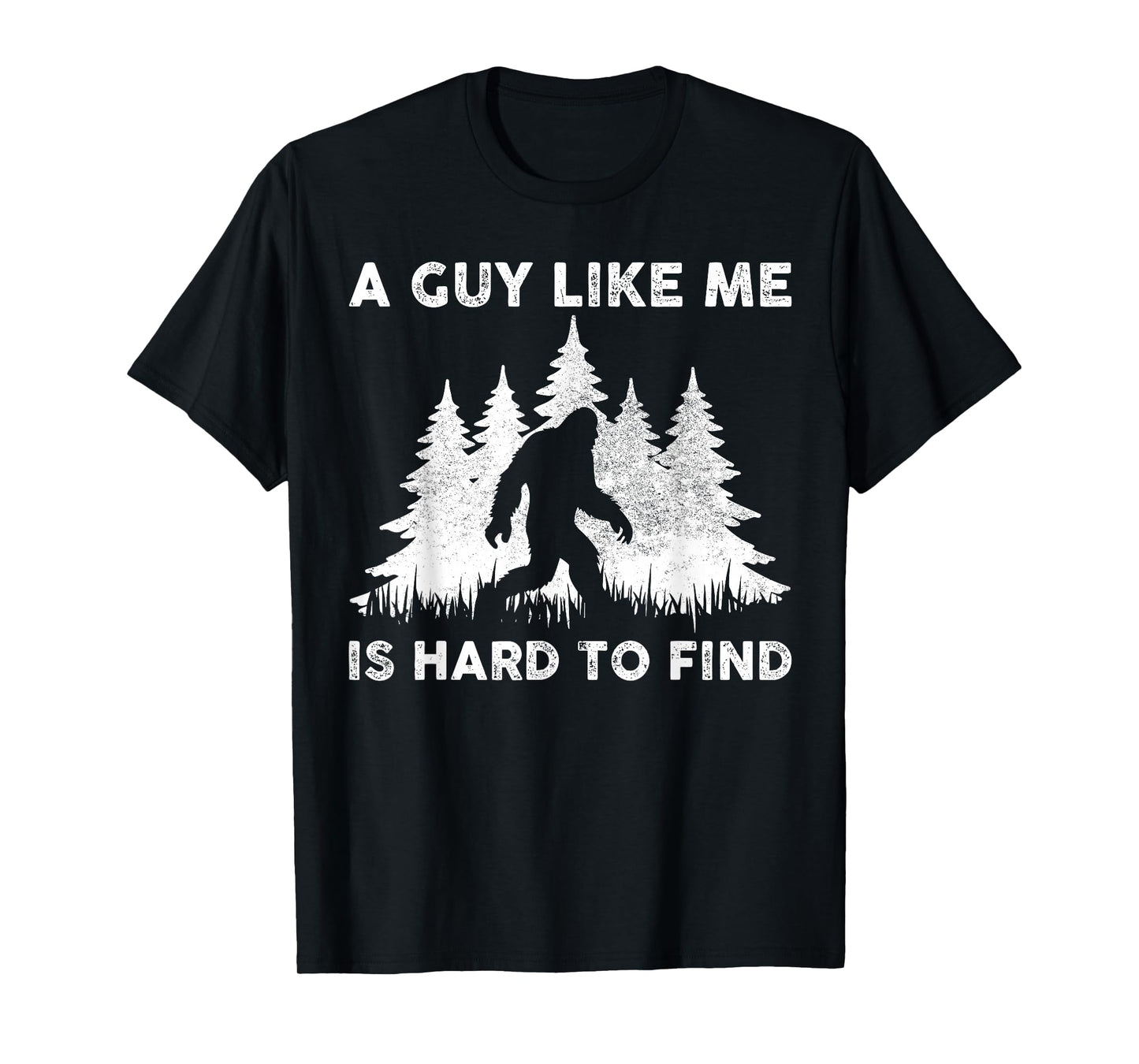 A Guy Like Me is Hard to Fight Retro Bigfoot Men Boy T-Shirt