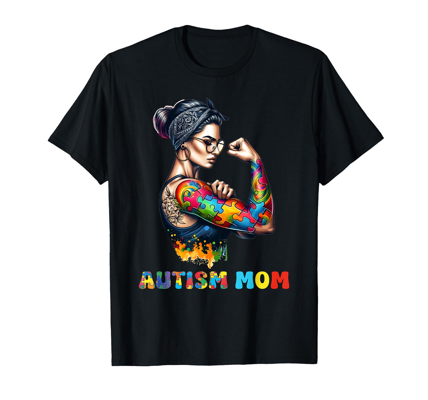 Autism Mom Autism Awareness Strong and Proud Autistic Kids T-Shirt