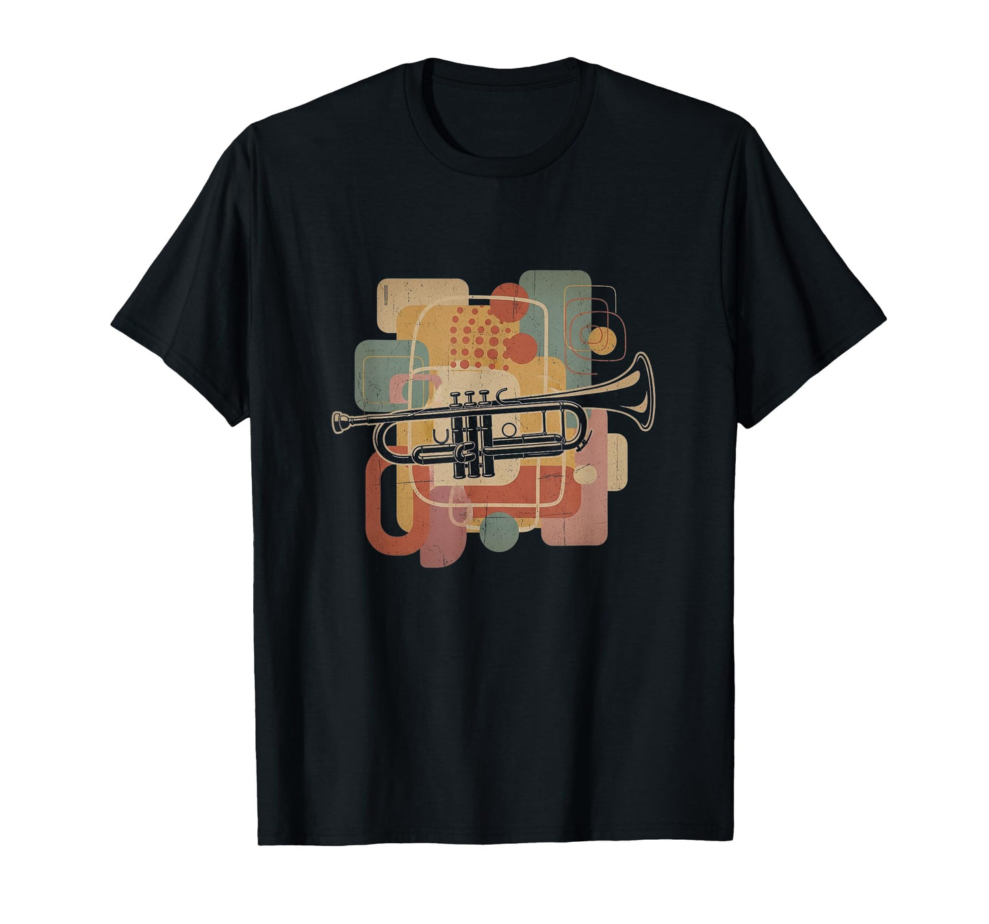 Retro Trumpet Graphic Art Design T-Shirt