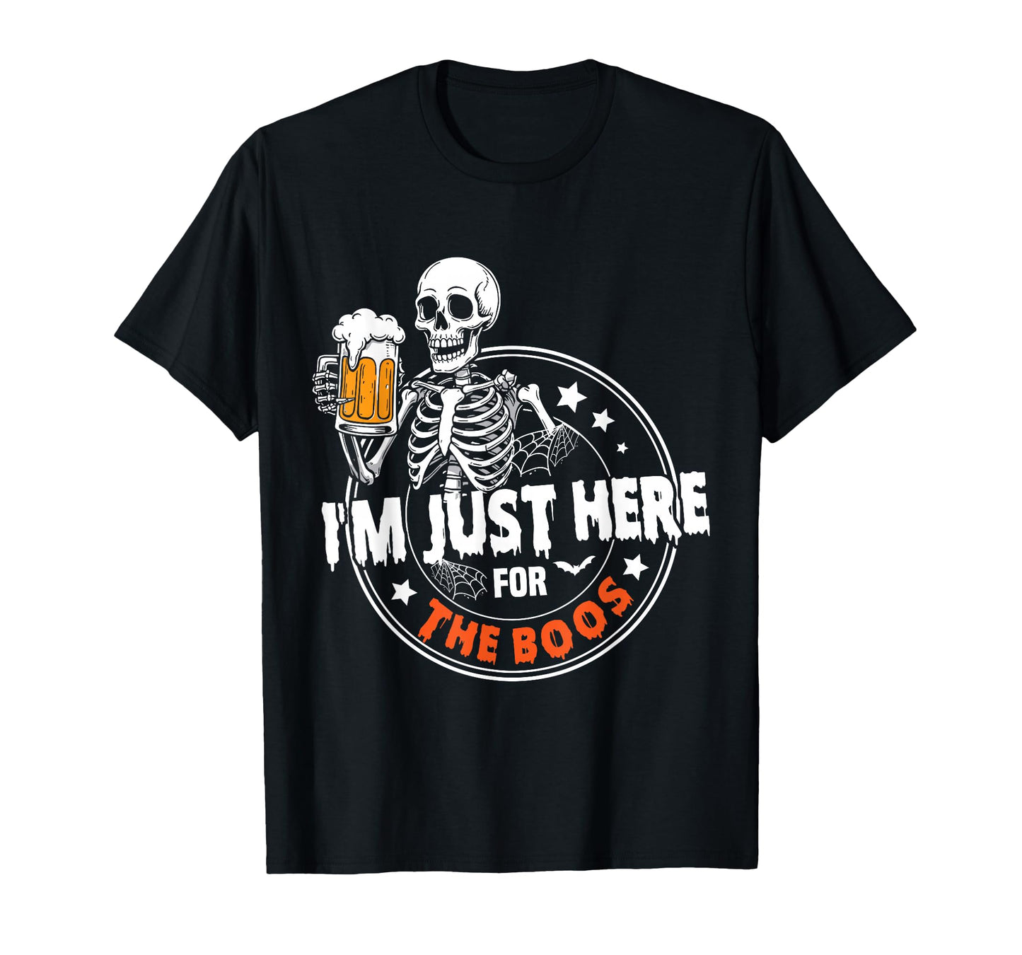 I'm Just Here for The Boos Cute Ghost Halloween Costume T-Shirt