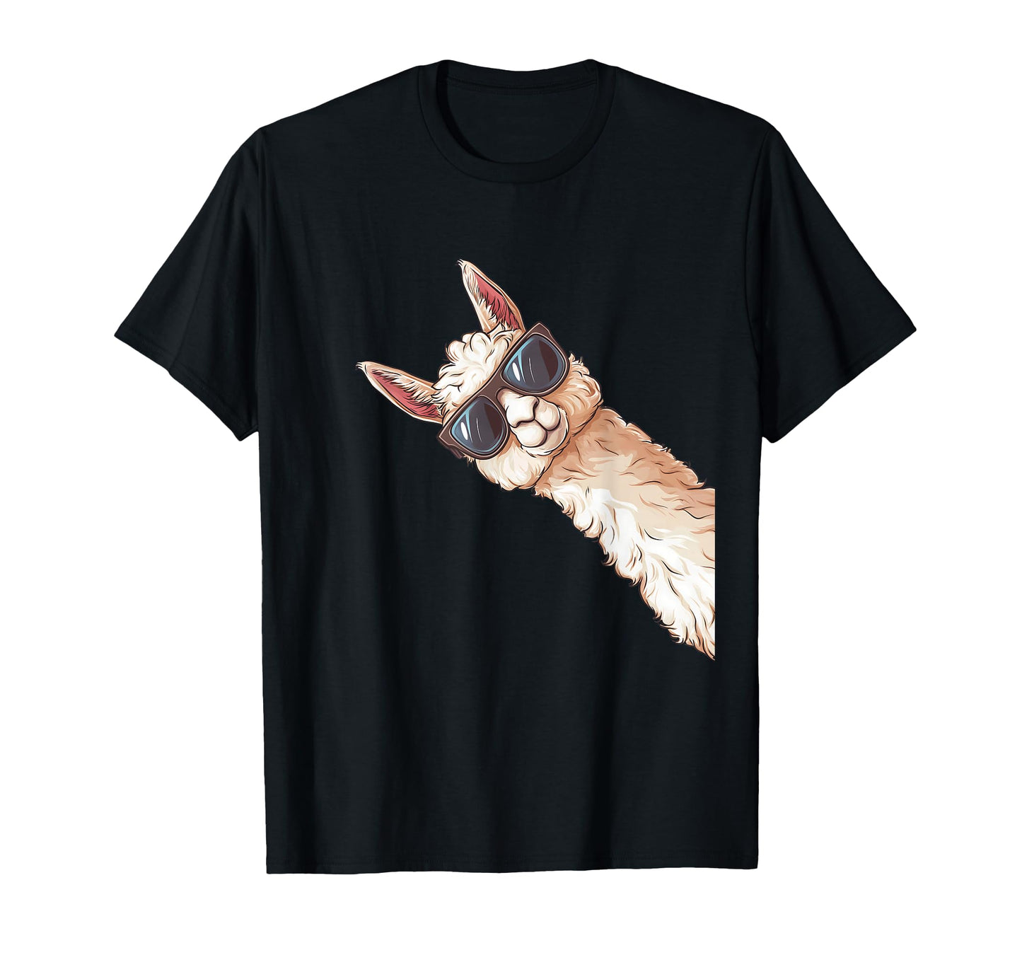 Llama Alpaca Lama Sunglasses T-Shirt