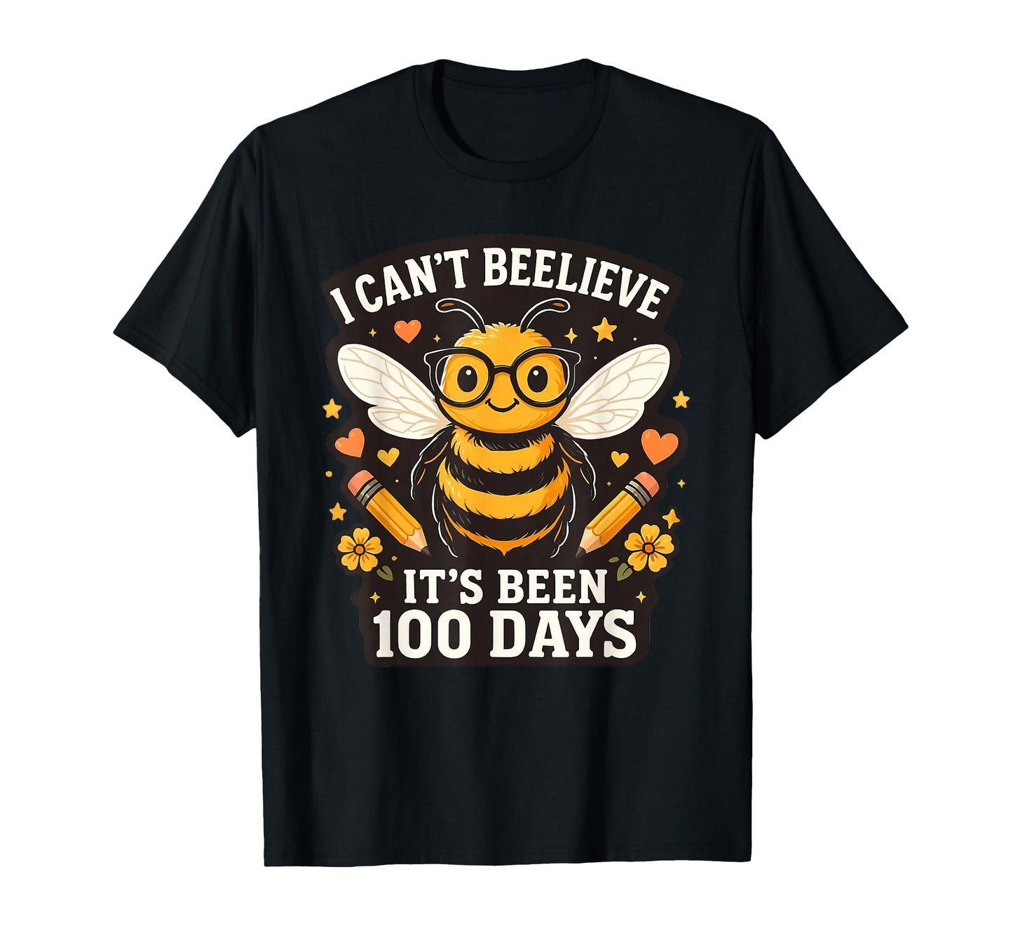 I Can't Believe Its Been 100 Days Funny Bee 100th Day School T-Shirt