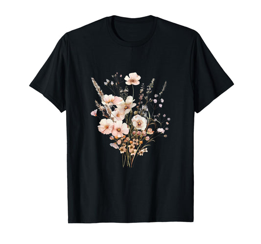 Summer Flower Botanical Nature Lover Floral Art Wildflower T-Shirt for Men Women Kids