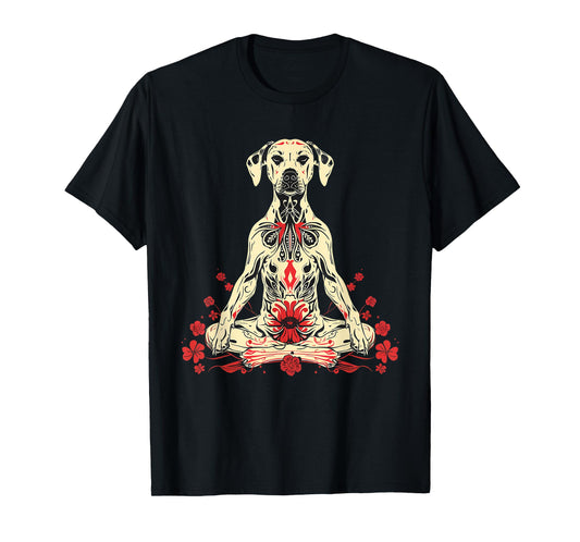 Dog Buddha Meditation Spiritual Yoga Buddhist Spirituality T-Shirt for Men Women Kids