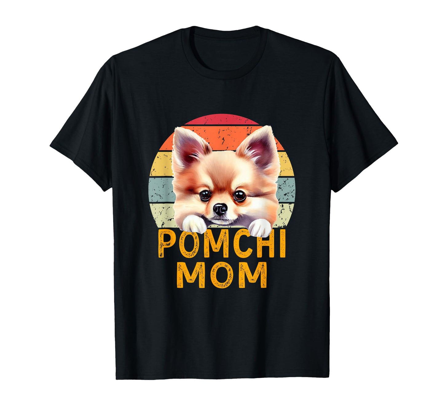 Pomchi Dog Mom Funny Retro Vintage Dogs Owner & Lover T-Shirt
