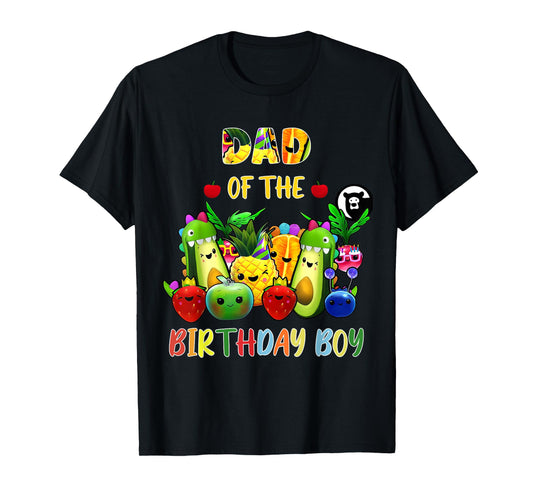 Dad Of The Birthday Boy Family Fruit Birthday Hey Bear T-Shirt