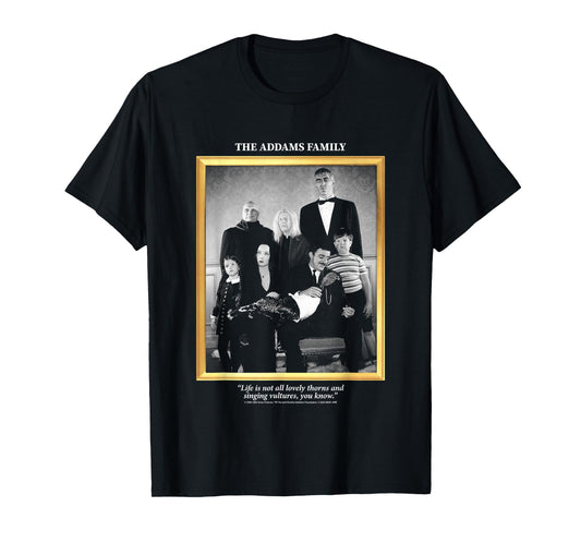 The Addams Family Not All Lovely Thorns Family Portrait T-Shirt
