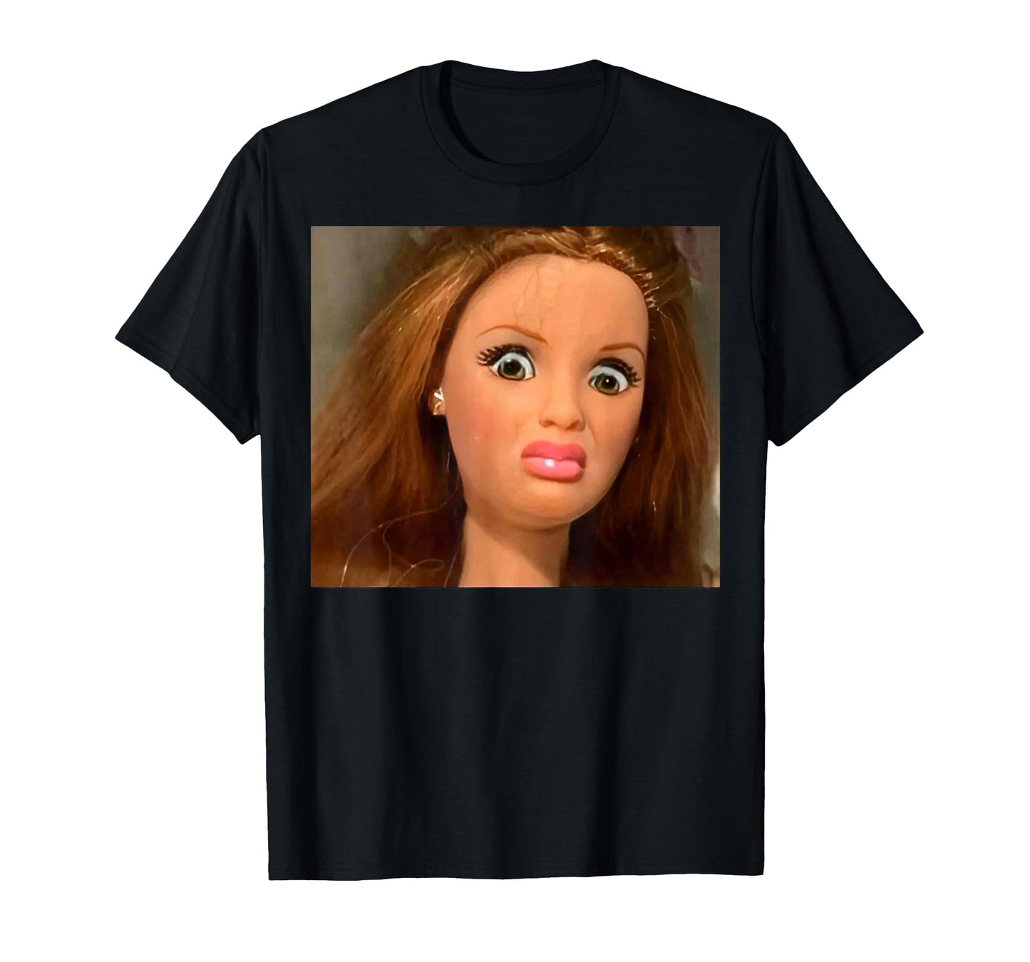 Funny Disgusting Doll face Meme Hilarious Sarcastic Gift Tee T-Shirt