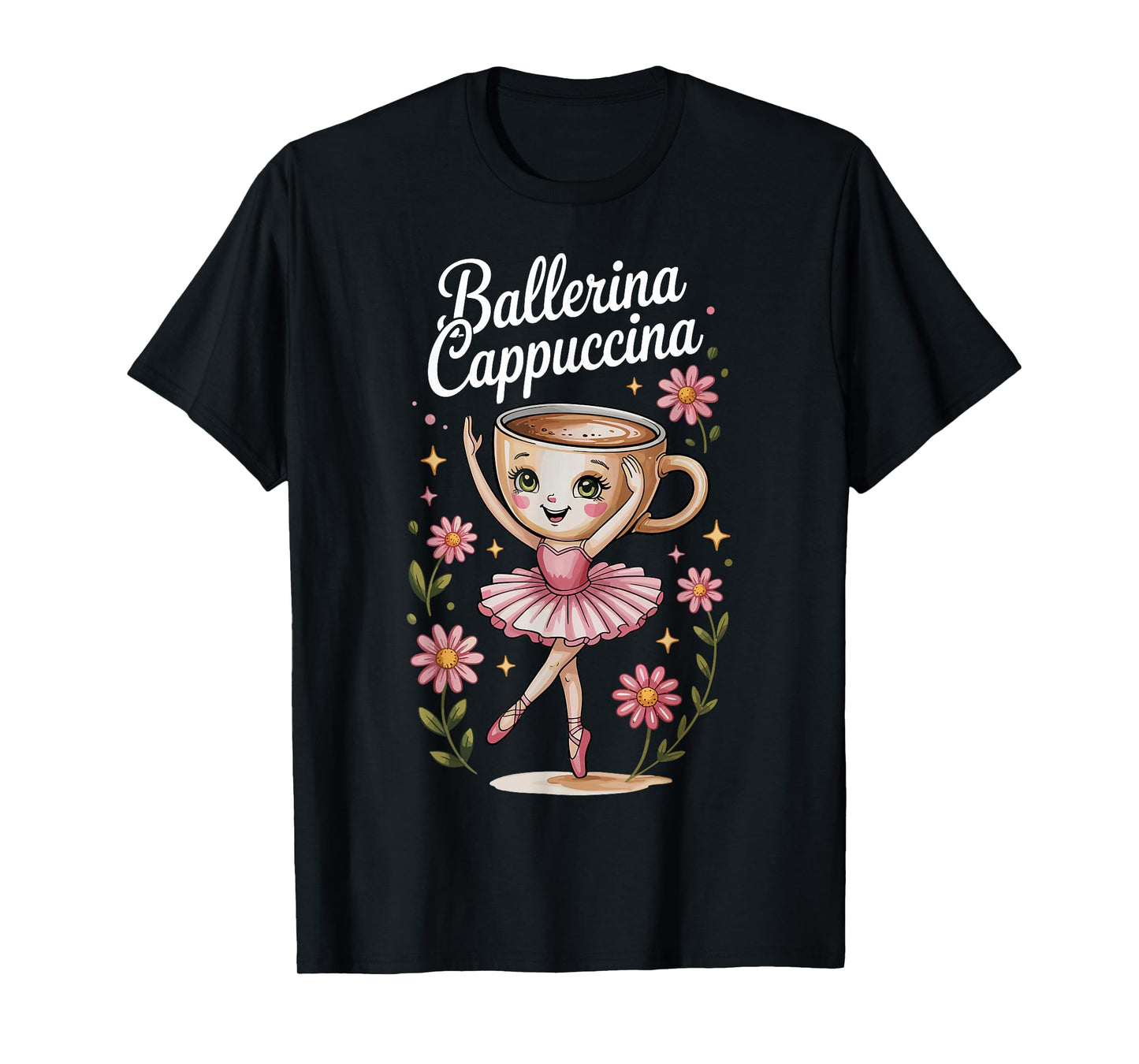 Kids Meme Italian Brainrot Ballerina Cappuccina T-Shirt
