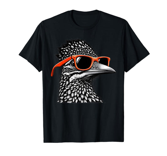 Cool Roadrunner Bird Wearing Sunglasses Graphic Art T-Shirt