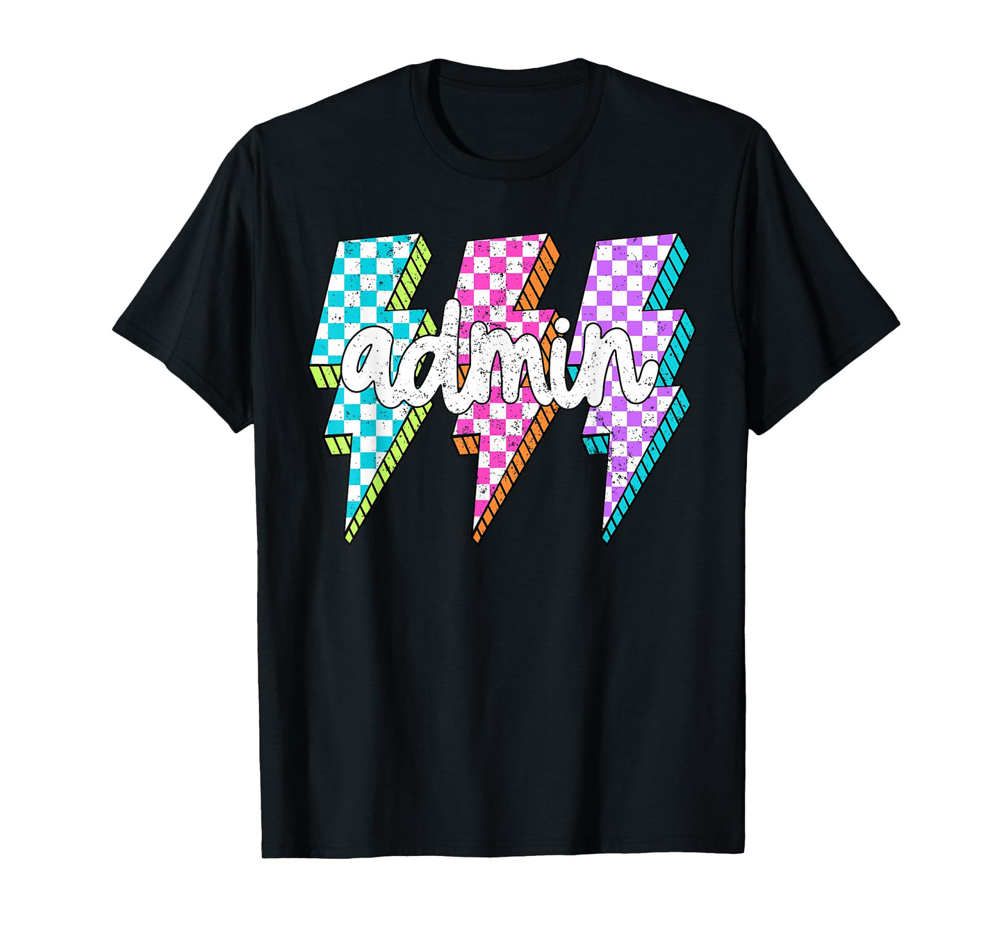 Admin Squad Lightning Bolt School Assistant Principal T-Shirt