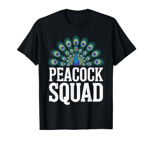 PEACOCK Squad T-Shirt Cool Animal PEACOCK T-Shirt