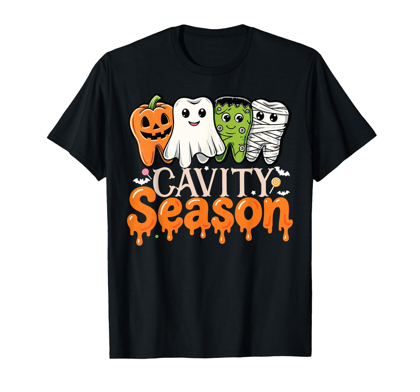 Cavity Season Halloween Tooth Funny Dental Hygienist T-Shirt