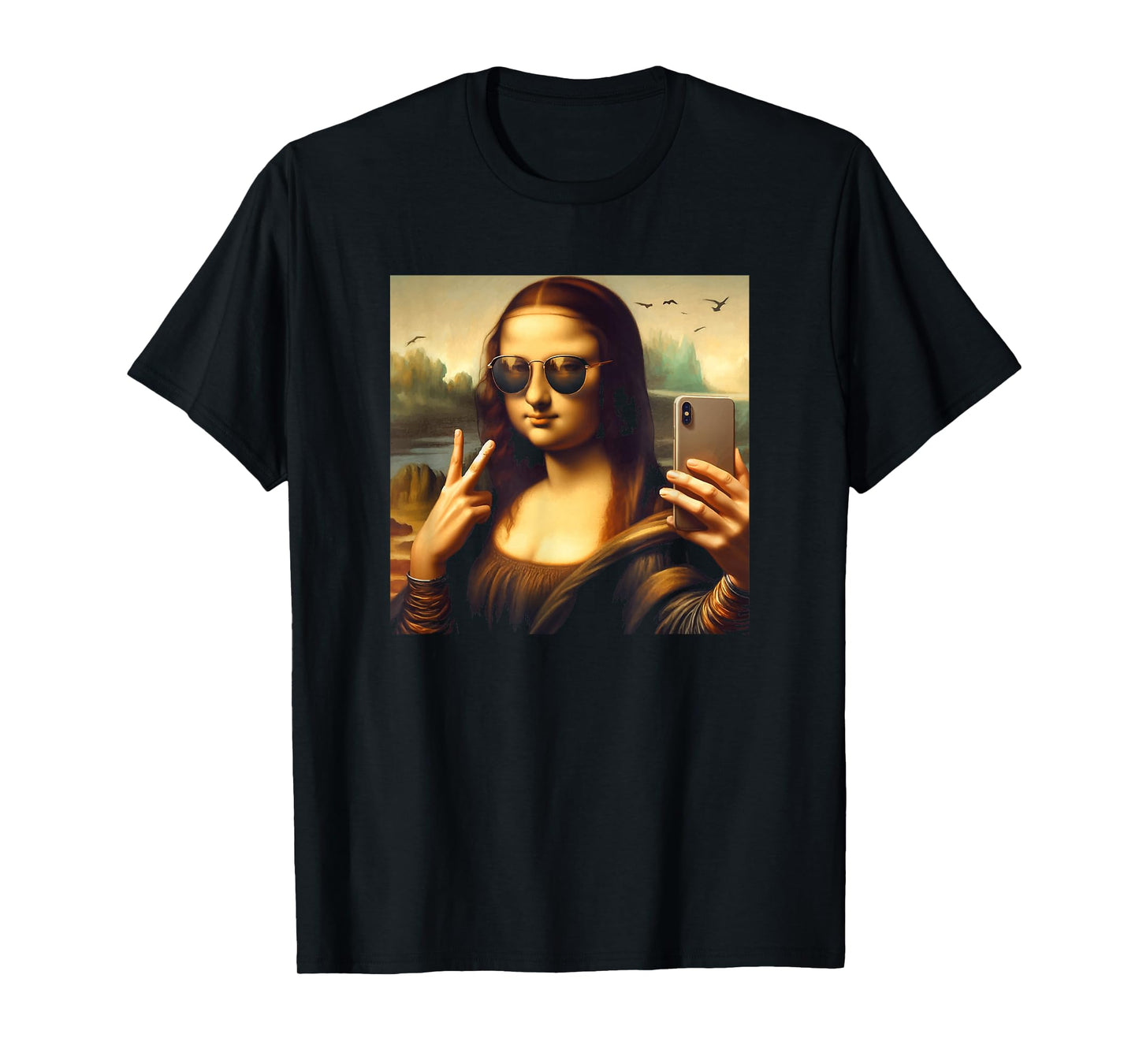 Mona Lisa Sunglasses and Selfie T-Shirt