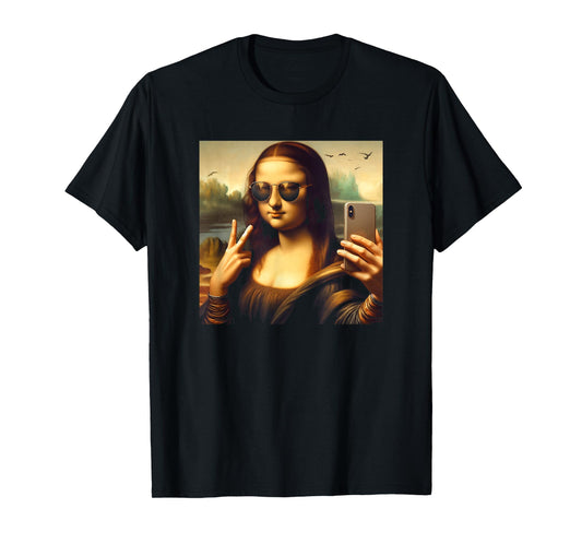 Mona Lisa Sunglasses and Selfie T-Shirt