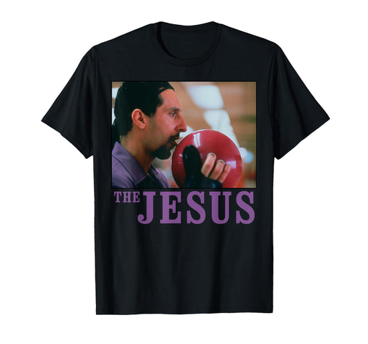 The Big Lebowski Jesus Licking the Bowling Ball Graphic Tee T-Shirt