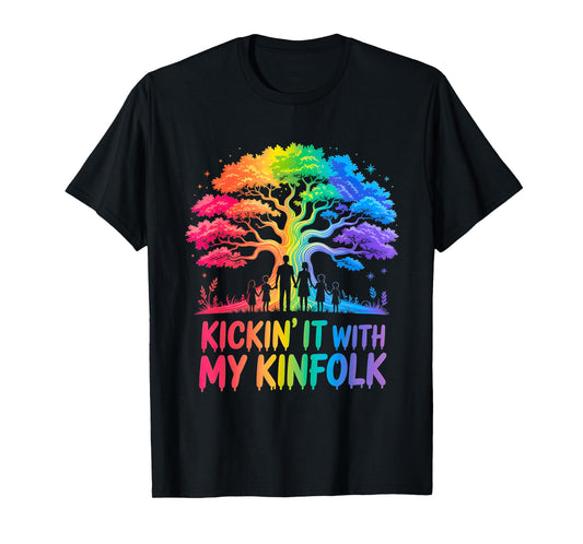 Kickin' It with My Kinfolk Funny Family Reunion T-Shirt