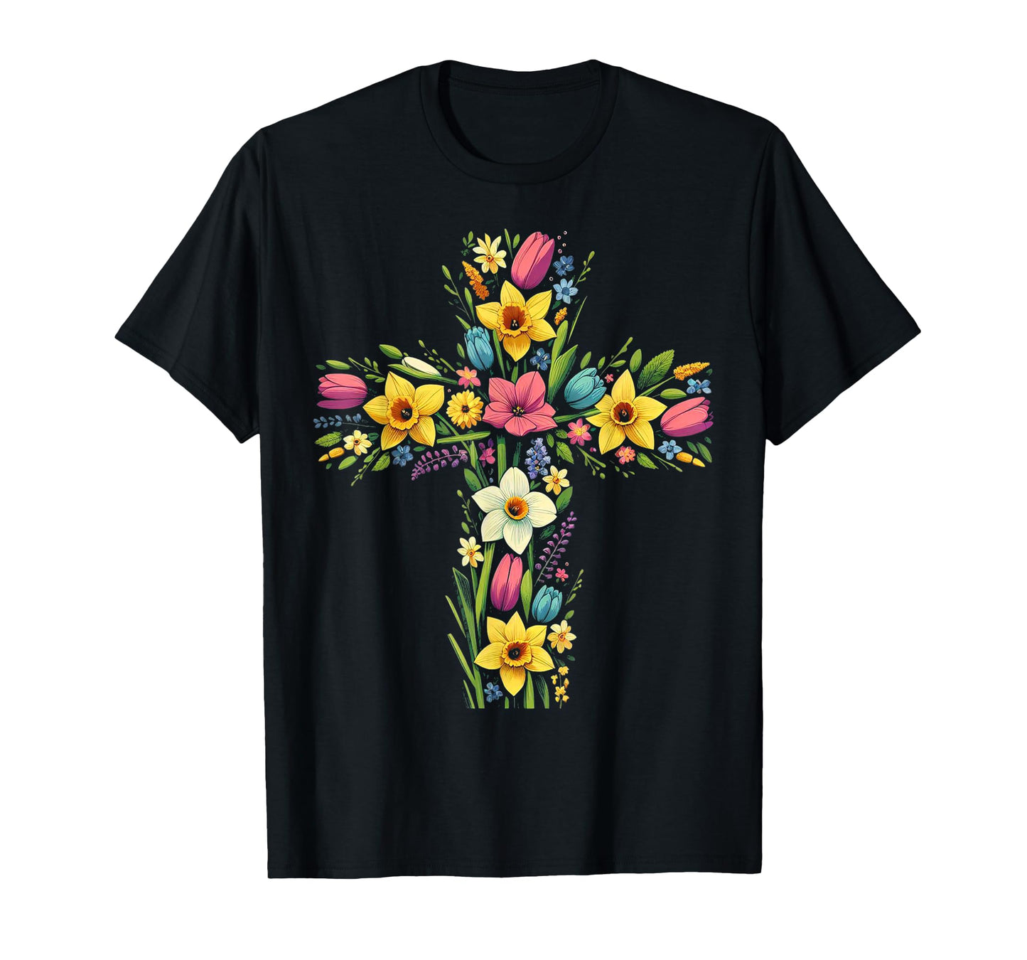 Christian Religious Cross Jesus Christ Faith and Worship T-Shirt