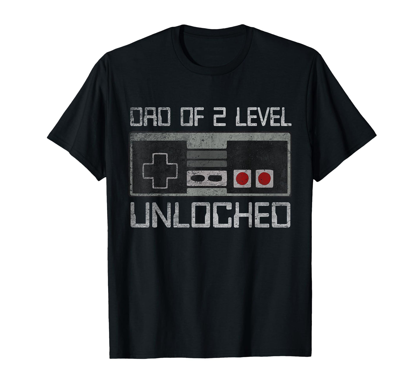 Daddy Again Leveled Up To Dad Of 2 Level Unlocked Father Day T-Shirt