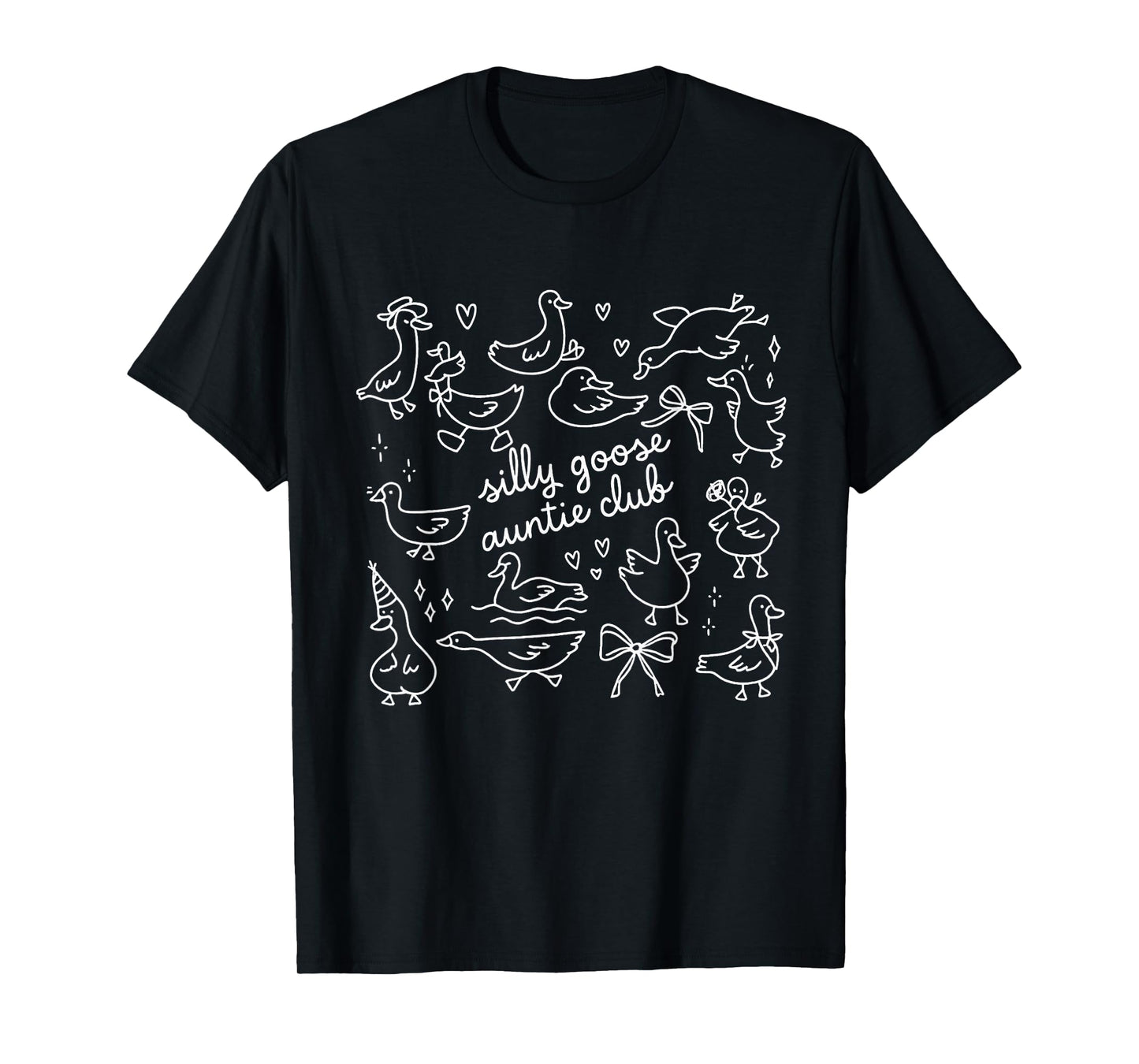 Aunt Silly Goose Auntie Club Pregnancy for Women Funny T-Shirt